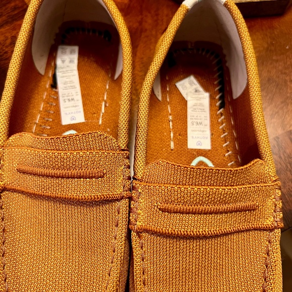 NWOB Women's Rothy's The Driver Driving Loafers Flats Shoes in Cognac Size 6.5 - Picture 3 of 8